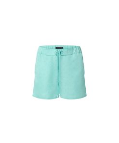 Uomo Louis Vuitton Costumi | Shorts Da Surf Con Motivo Monogram E Tasca 3D Lvse Vert D'Eau