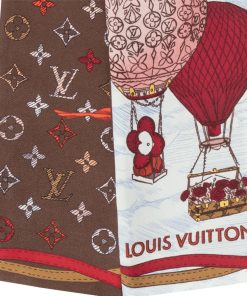 Donna Louis Vuitton Foulard In Seta E Bandeaux | Bandeau Up And Away Rouge