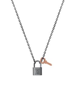 Uomo Louis Vuitton Collane E Pendenti | Collana Lv Padlock