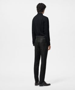 Uomo Louis Vuitton Pantaloni | Pantaloni A Sigaretta In Misto Seta