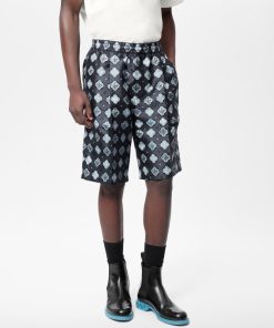 Uomo Louis Vuitton Pantaloni | Shorts Da Sera Con Coulisse