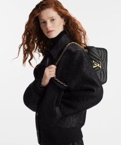 Donna Louis Vuitton Selezione Di Borse In Pelle | Borsa New Wave Chain Pm Nero