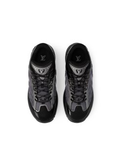 Uomo Louis Vuitton Sneakers | Sneaker Lv Discovery Lace Up Nero