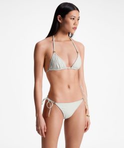 Donna Louis Vuitton Costumi | Top Bikini Con Motivo Monogram In Jacquard