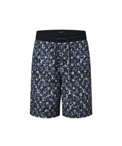 Uomo Louis Vuitton Pantaloni | Shorts In Cotone Con Motivo Monogram