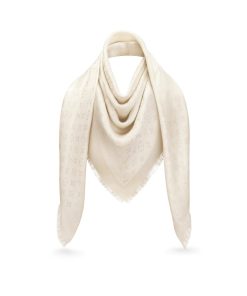 Donna Louis Vuitton Scialli E Stole | Scialle Monogram Shine Bianco