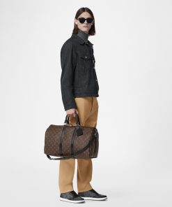 Uomo Louis Vuitton Borse Da Viaggio | Keepall Bandouliere 45