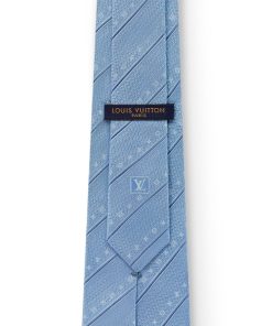 Uomo Louis Vuitton Cravatte E Fazzoletti Da Taschino | Cravatta Mng Stripes Blu Chiaro