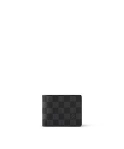 Uomo Louis Vuitton Portafogli Compatti | Portafoglio Slender Graphite