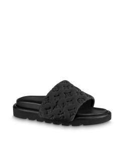 Donna Louis Vuitton Mule E Slider | Mule Bassa Pool Pillow Nero