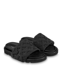 Donna Louis Vuitton Mule E Slider | Mule Bassa Pool Pillow Nero