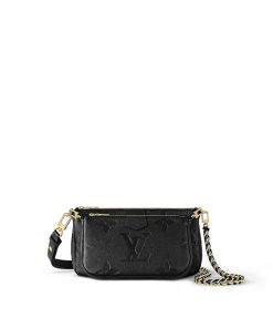 Donna Louis Vuitton Selezione Di Borse In Pelle | Multi Pochette Accessoires Nero