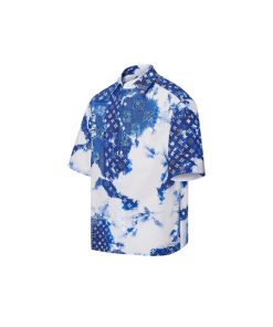 Uomo Louis Vuitton Camicie | Camicia A Maniche Corte Con Motivo Monogram Bandana