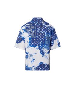 Uomo Louis Vuitton Camicie | Camicia A Maniche Corte Con Motivo Monogram Bandana