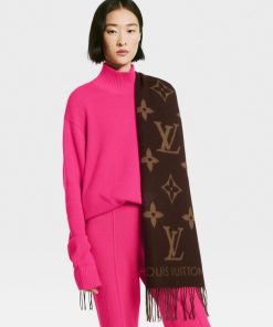 Donna Louis Vuitton Sciarpe | Sciarpa Reykjavik Marron Fonce