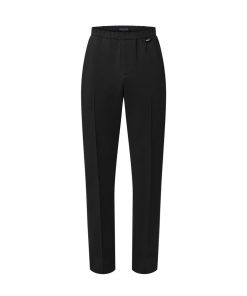 Uomo Louis Vuitton Pantaloni | Pantaloni Sartoriali In Jersey Di Cotone Noir