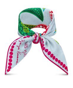 Donna Louis Vuitton Foulard In Seta E Bandeaux | Lv X Yk Foulard Flowers 45