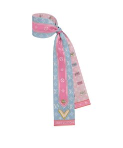 Donna Louis Vuitton Foulard In Seta E Bandeaux | Bandeau Minimalle Rose