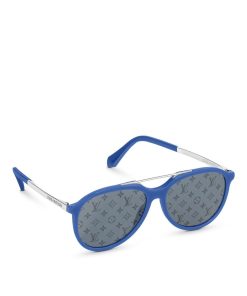 Uomo Louis Vuitton Occhiali Da Sole | Occhiali Da Sole Mix It Up Round Blu