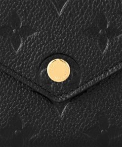 Donna Louis Vuitton Portafogli Compatti | Portafoglio Victorine Nero