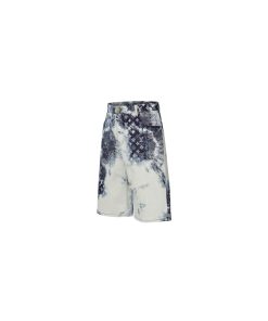 Uomo Louis Vuitton Pantaloni | Shorts In Jeans Con Motivo Monogram Bandana