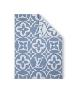 Donna Louis Vuitton Accessori Per La Casa | Coperta Lv Medallion Blu