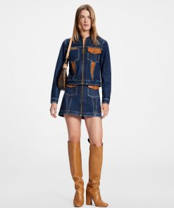 Donna Louis Vuitton Cappotti E Giacche | Giacca In Denim Con Dettagli In Pelle