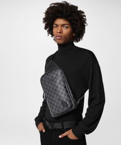 Uomo Louis Vuitton Collezione Damier | Zaino Monospalla Avenue Nm