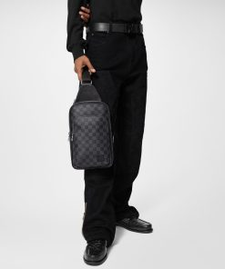 Uomo Louis Vuitton Collezione Damier | Zaino Monospalla Avenue Nm