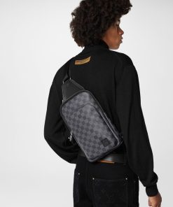 Uomo Louis Vuitton Collezione Damier | Zaino Monospalla Avenue Nm