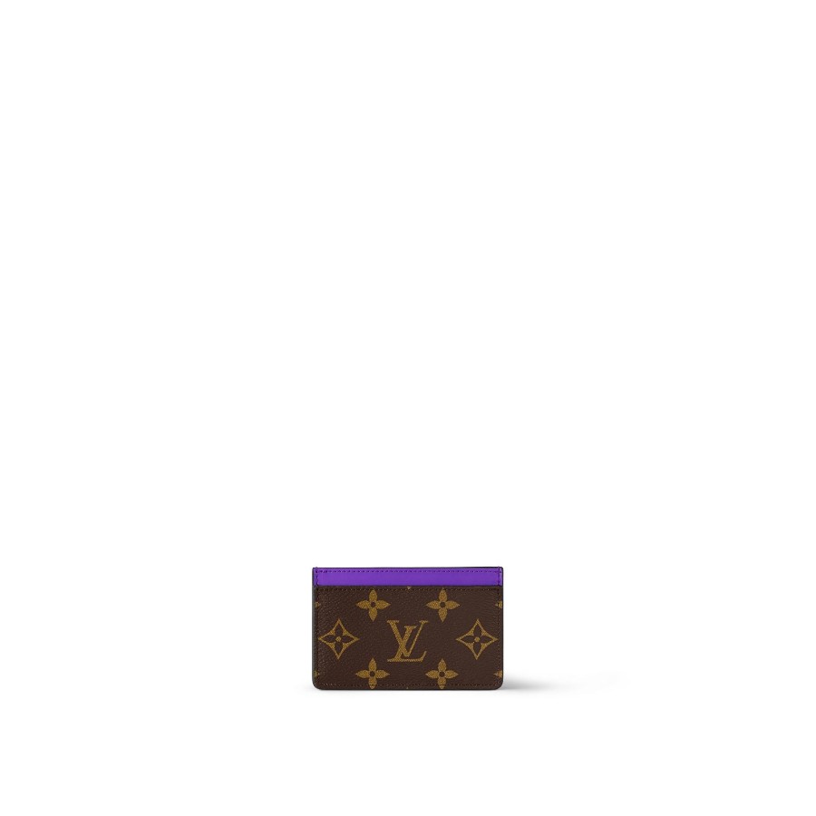 Donna Louis Vuitton Portacarte E Portachiavi | Porta Carte Di Credito Semplice Pm Viola