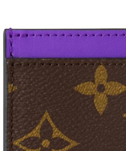 Donna Louis Vuitton Portacarte E Portachiavi | Porta Carte Di Credito Semplice Pm Viola