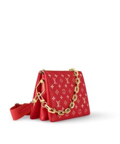 Donna Louis Vuitton Borse Con Catenella E Clutches | Borsa Coussin Pm Rosso