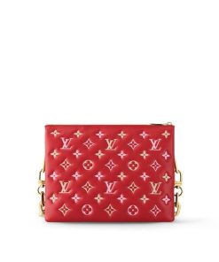 Donna Louis Vuitton Borse Con Catenella E Clutches | Borsa Coussin Pm Rosso