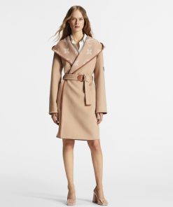 Donna Louis Vuitton Cappotti E Giacche | Cappotto A Vestaglia Double Face Con Cappuccio E Cintura