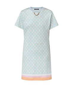 Donna Louis Vuitton Abiti | Abito T-Shirt Con Motivo Monogram