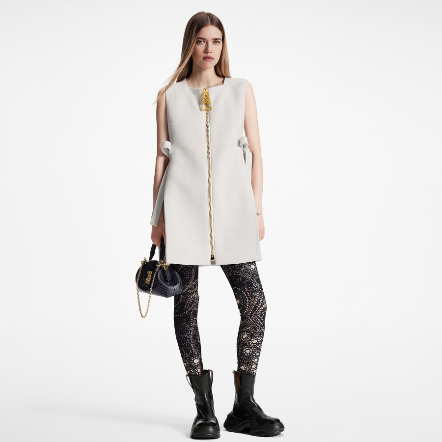 Donna Louis Vuitton Abiti | Abito Con Nodo Laterale E Zip Oversize