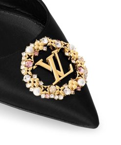 Donna Louis Vuitton Mule E Slider | Ballerina Aperta Sul Retro Met Nero