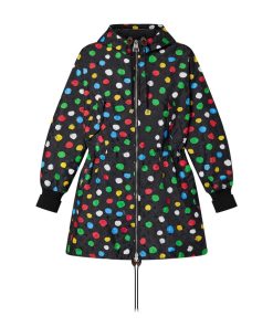 Donna Louis Vuitton Cappotti E Giacche | Lv X Yk Parka Lungo Con Motivo Painted Dots