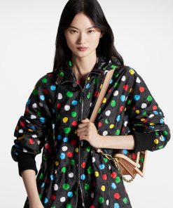 Donna Louis Vuitton Cappotti E Giacche | Lv X Yk Parka Lungo Con Motivo Painted Dots