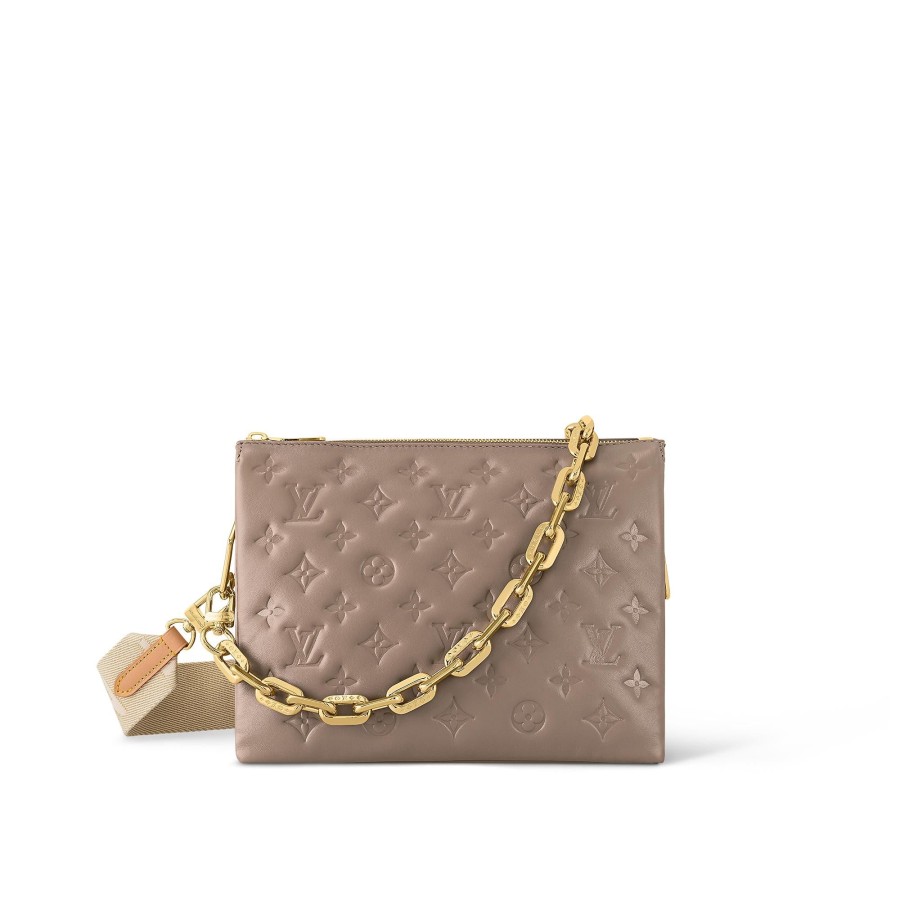 Donna Louis Vuitton Borse Con Catenella E Clutches | Borsa Coussin Pm Tortora