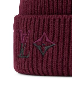 Uomo Louis Vuitton Cappelli E Guanti | Berretto Lv Dual Bordeaux