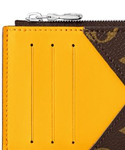 Donna Louis Vuitton Portacarte E Portachiavi | Portamonete E Porta Carte Di Credito Giallo