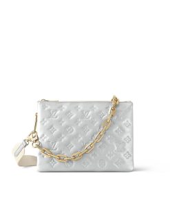 Donna Louis Vuitton Borse A Spalla E Borse A Tracolla | Borsa Coussin Pm Argento