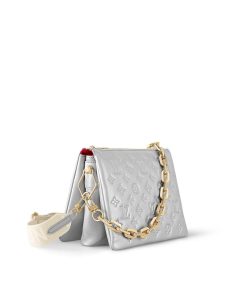 Donna Louis Vuitton Borse A Spalla E Borse A Tracolla | Borsa Coussin Pm Argento