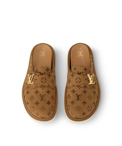 Uomo Louis Vuitton Sandali | Mule Lv Easy Beige