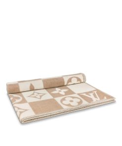 Donna Louis Vuitton Accessori Per La Casa | Coperta Lv Checkmate Beige