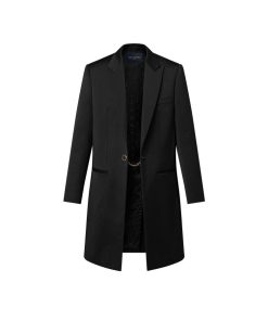 Donna Louis Vuitton Cappotti E Giacche | Cappotto In Stile Smoking Con Bottone Gioiello