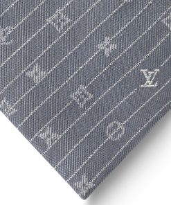 Uomo Louis Vuitton Cravatte E Fazzoletti Da Taschino | Cravatta Mng Interlace Grigio