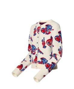 Donna Louis Vuitton Maglieria | Cardigan Con Motivo Trumpet In Jacquard